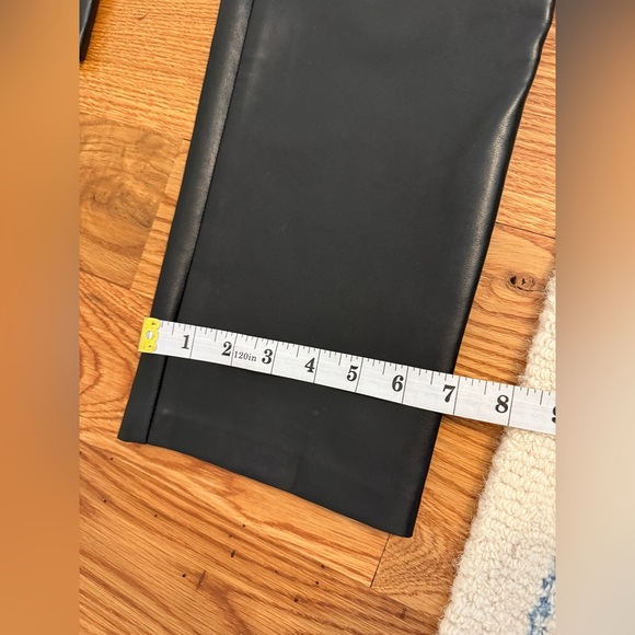 Aritzia Wilfred Melina Black Faux leather Pants Size 4 - Picture 8 of 11
